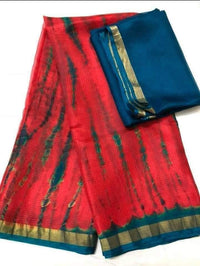 Pure Kota Doria Silk Saree Shibori Work